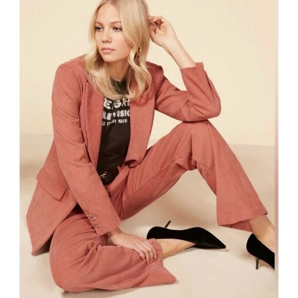 Reformation Jackets & Blazers - Reformation Sampson Corduroy Blazer in Rose